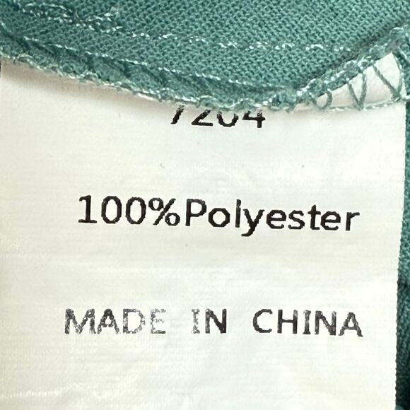 PrettyGarden Aqua Green Tie Front Sleeveless Blouse Women’s M 36” Chest - Picture 4 of 7